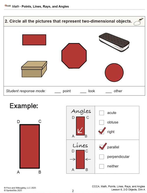 Points, Lines, Rays and Angles ES